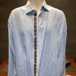 Robert Graham 3XLT Long Sleeve Stripes